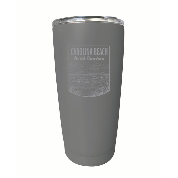 Carolina Beach North Carolina Souvenir 16 oz Engraved Stainless Steel Insulated Tumbler Image 2