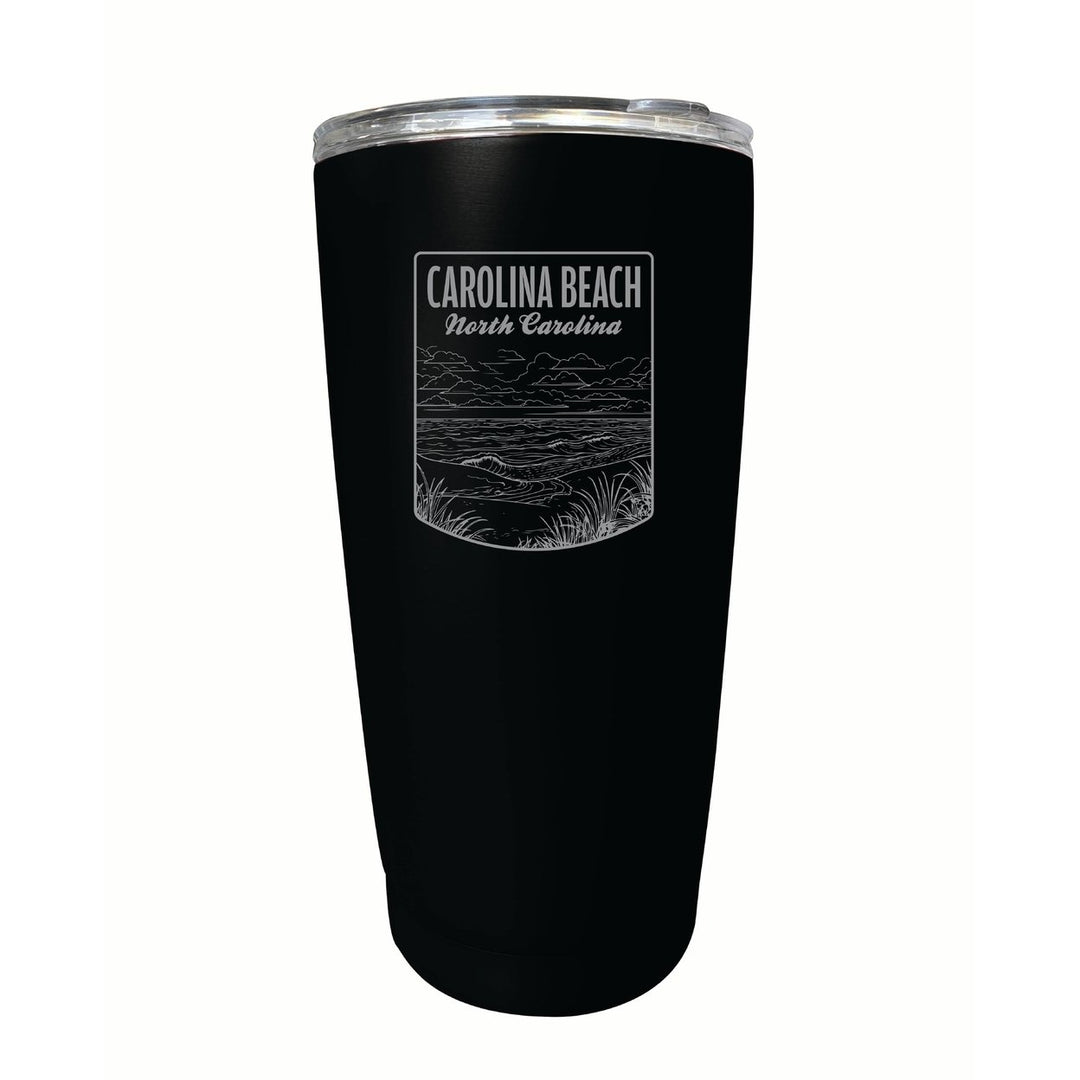 Carolina Beach North Carolina Souvenir 16 oz Engraved Stainless Steel Insulated Tumbler Image 3