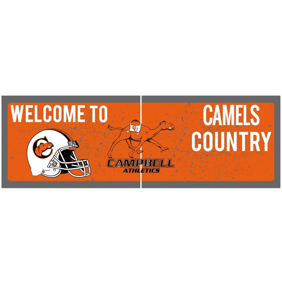 Campbell University Fighting Camels Wood Sign with Frame Officially Licensed Collegiate Product Image 1