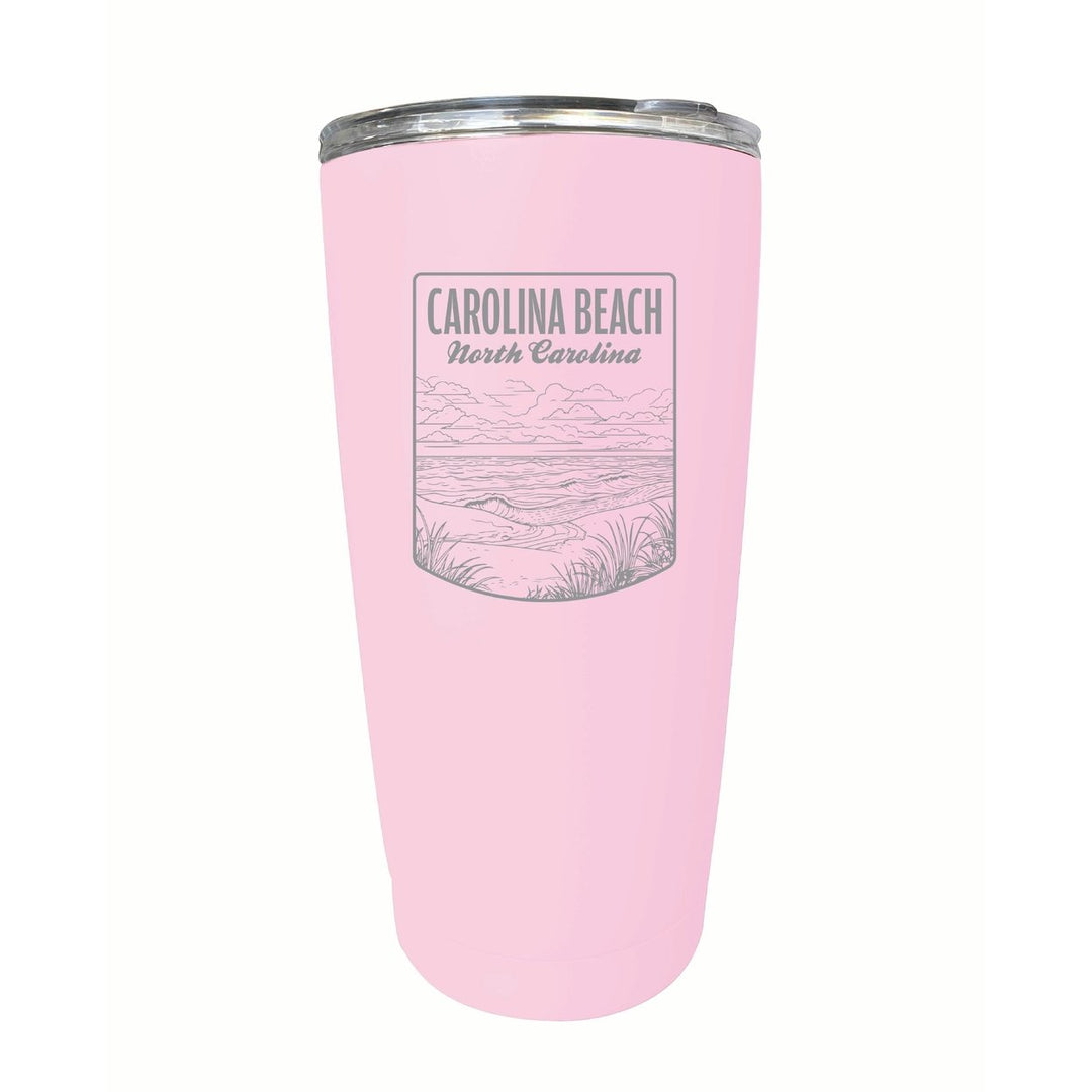 Carolina Beach North Carolina Souvenir 16 oz Engraved Stainless Steel Insulated Tumbler Image 6