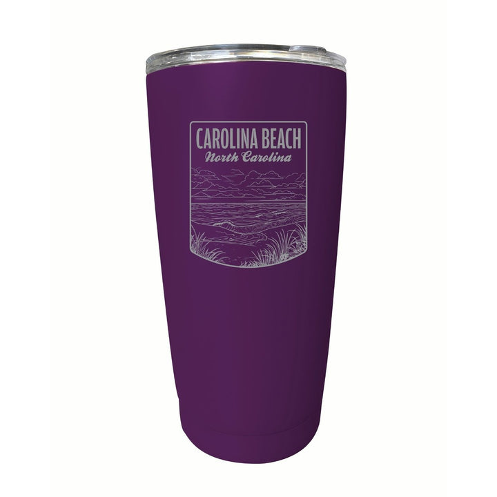 Carolina Beach North Carolina Souvenir 16 oz Engraved Stainless Steel Insulated Tumbler Image 7