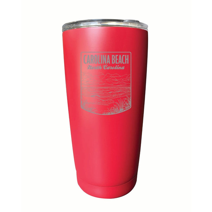 Carolina Beach North Carolina Souvenir 16 oz Engraved Stainless Steel Insulated Tumbler Image 8