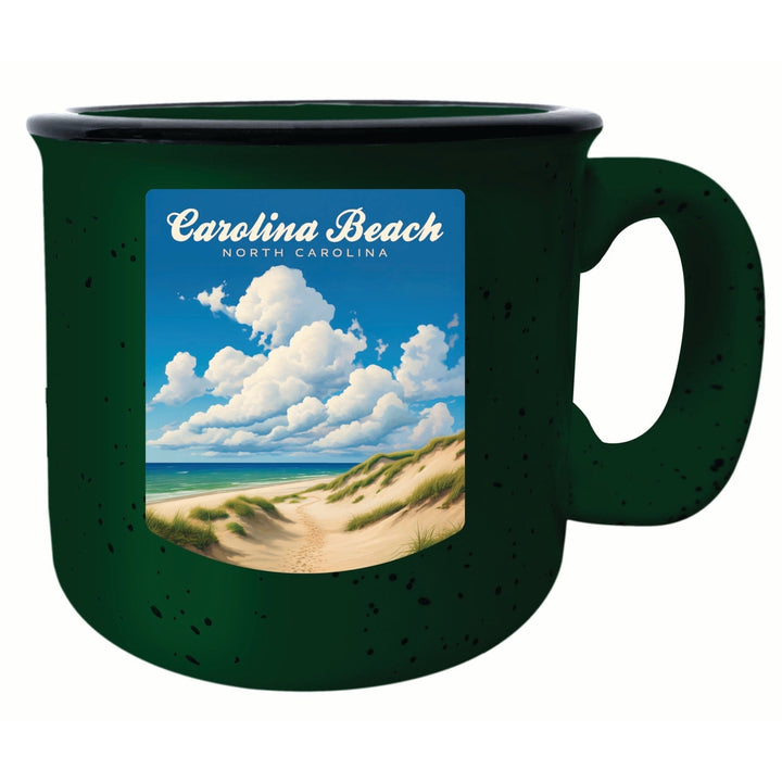 Carolina Beach North Carolina. Beach and Sand Dunes Design Souvenir 16 oz Ceramic camping mug Image 1