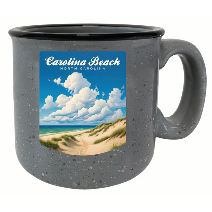 Carolina Beach North Carolina. Beach and Sand Dunes Design Souvenir 16 oz Ceramic camping mug Image 2