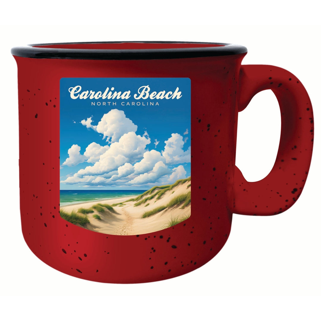 Carolina Beach North Carolina. Beach and Sand Dunes Design Souvenir 16 oz Ceramic camping mug Image 3