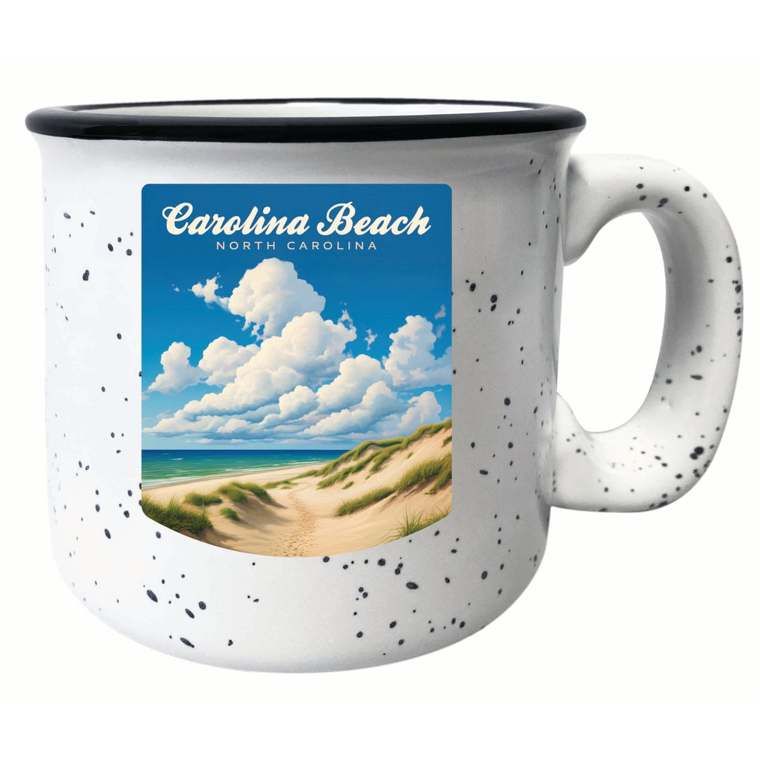 Carolina Beach North Carolina. Beach and Sand Dunes Design Souvenir 16 oz Ceramic camping mug Image 4