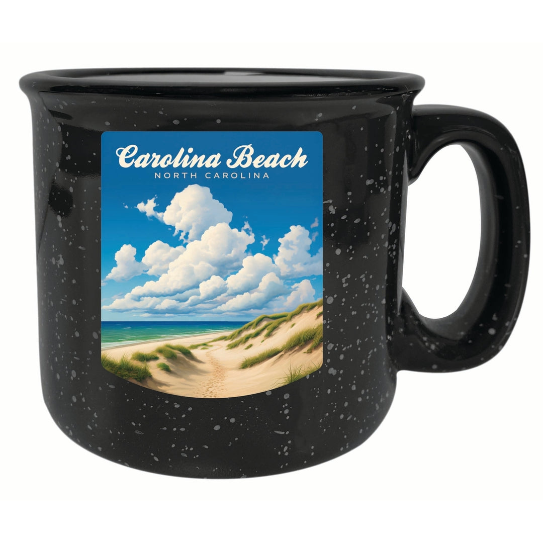 Carolina Beach North Carolina. Beach and Sand Dunes Design Souvenir 16 oz Ceramic camping mug Image 4