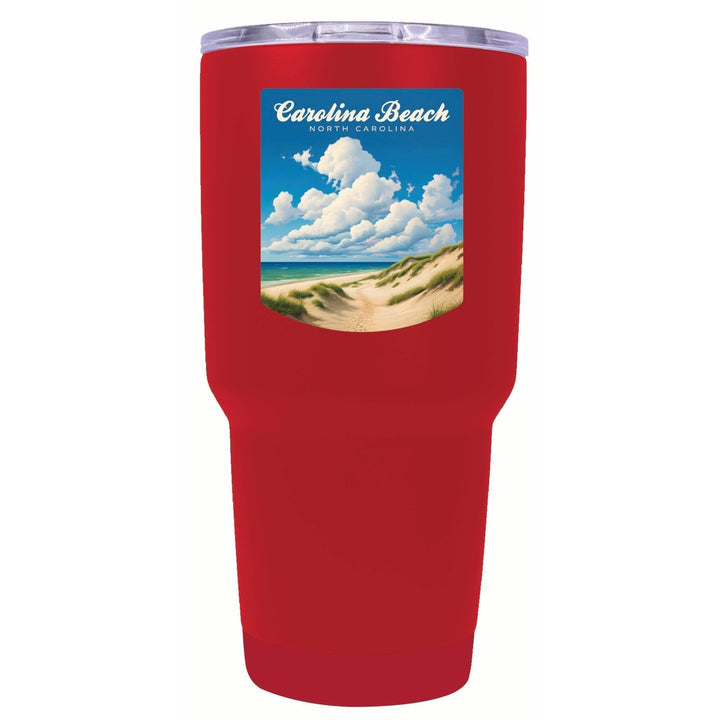 Carolina Beach North Carolina. Beach and Sand Dunes Design Souvenir 24 oz Insulated Stainless Steel Tumbler Image 1