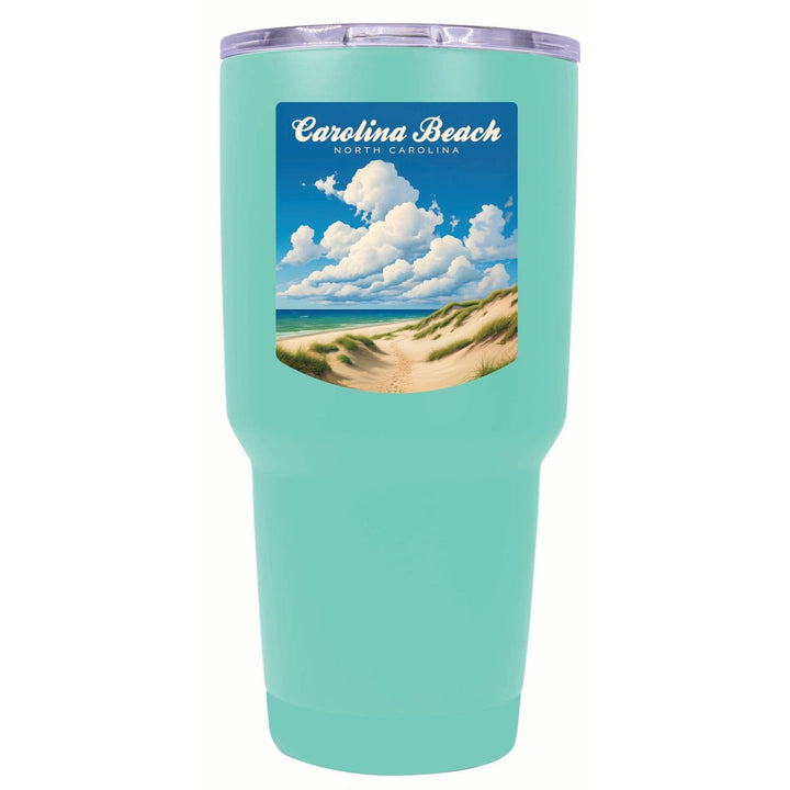 Carolina Beach North Carolina. Beach and Sand Dunes Design Souvenir 24 oz Insulated Stainless Steel Tumbler Image 7