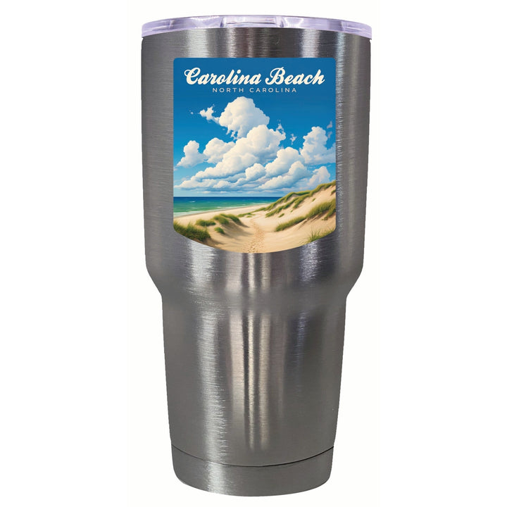 Carolina Beach North Carolina. Beach and Sand Dunes Design Souvenir 24 oz Insulated Stainless Steel Tumbler Image 8