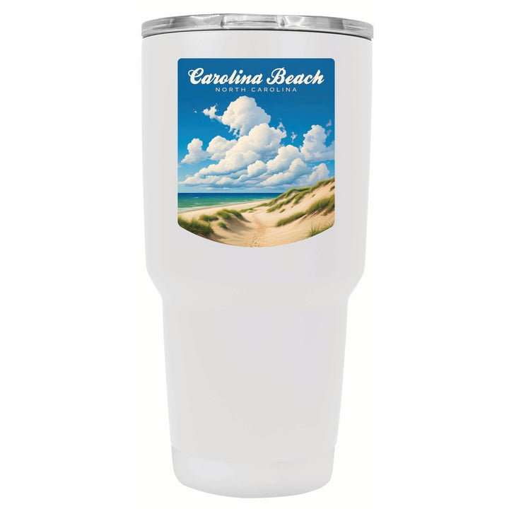 Carolina Beach North Carolina. Beach and Sand Dunes Design Souvenir 24 oz Insulated Stainless Steel Tumbler Image 9