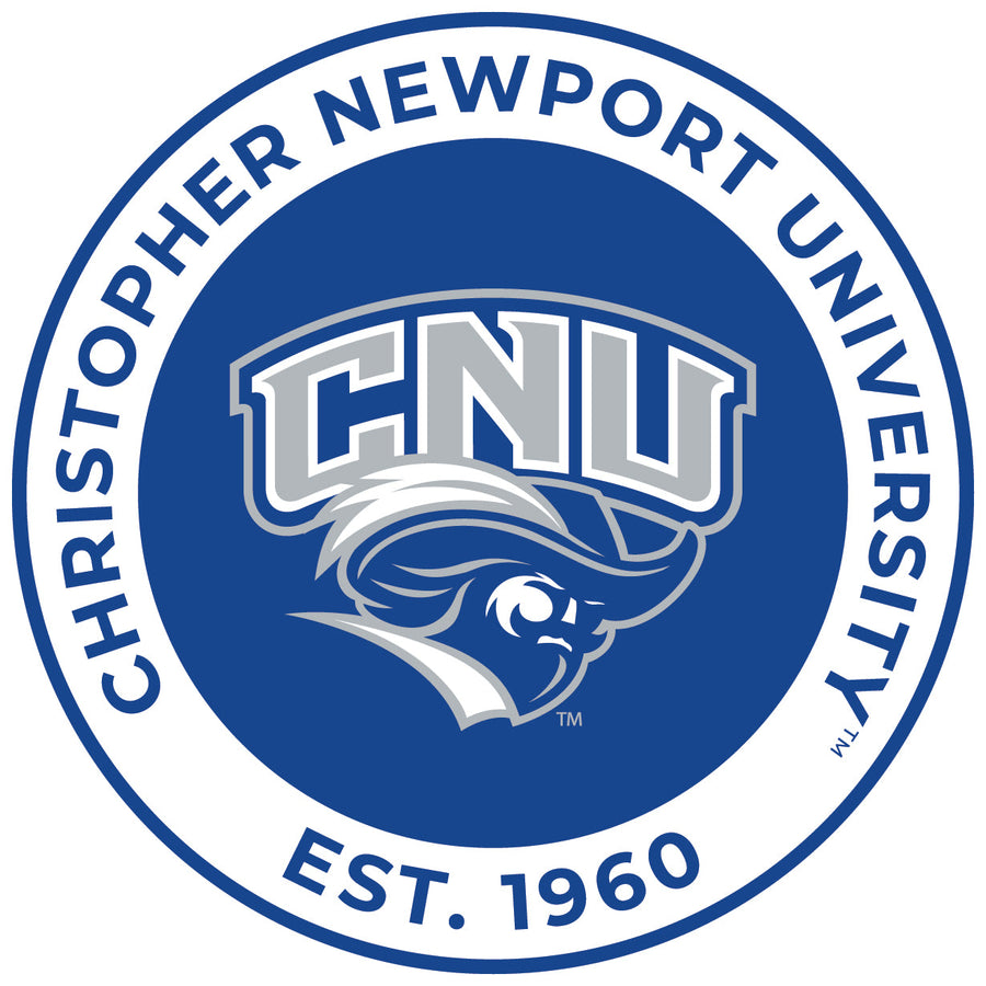 Christopher Newport Captains Round Vinyl Decal Sticker Officially Licensed Collegiate Product Image 1