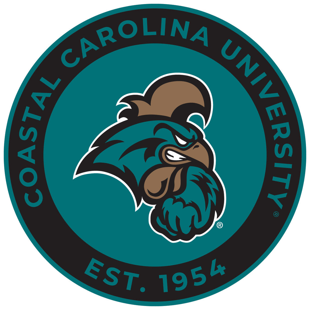 Coastal Carolina University Round Vinyl Decal Sticker Officially Licensed Collegiate Product Image 1