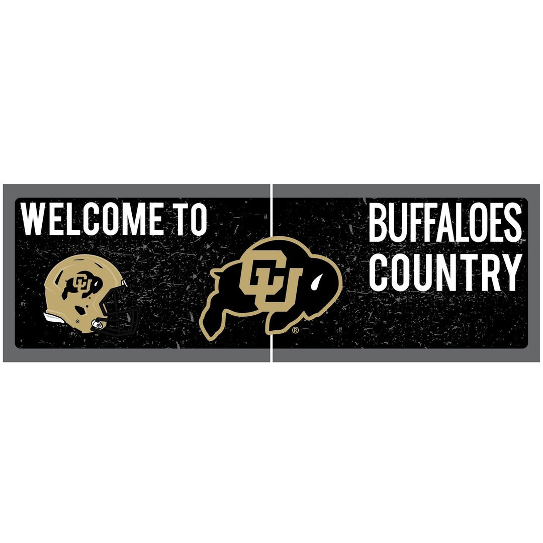 Colorado Buffaloes Wood Sign with Frame Officially Licensed Collegiate Product Image 1