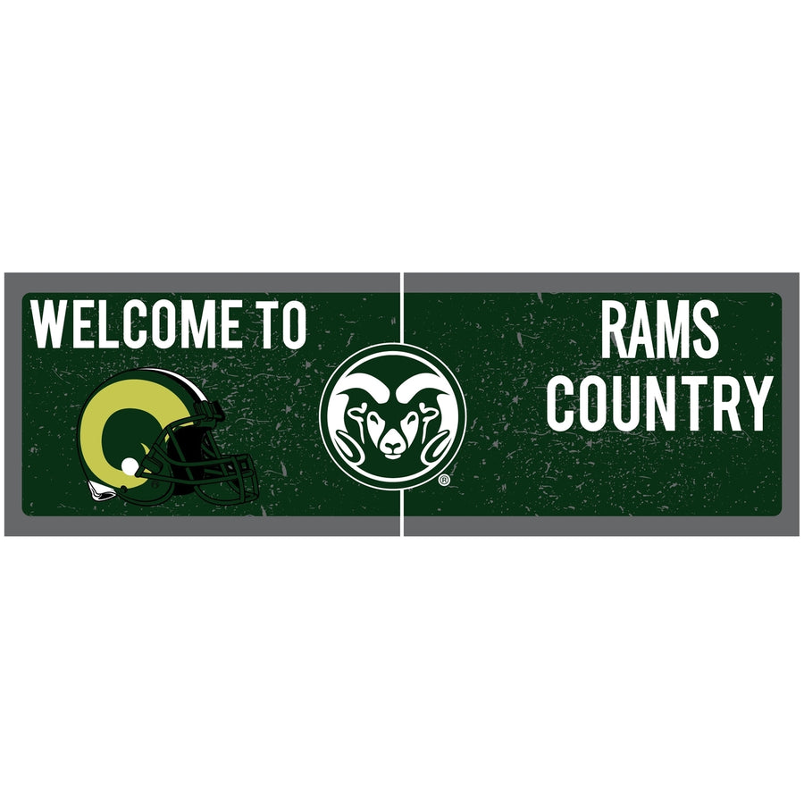 Colorado State Rams Wood Sign with Frame Officially Licensed Collegiate Product Image 1