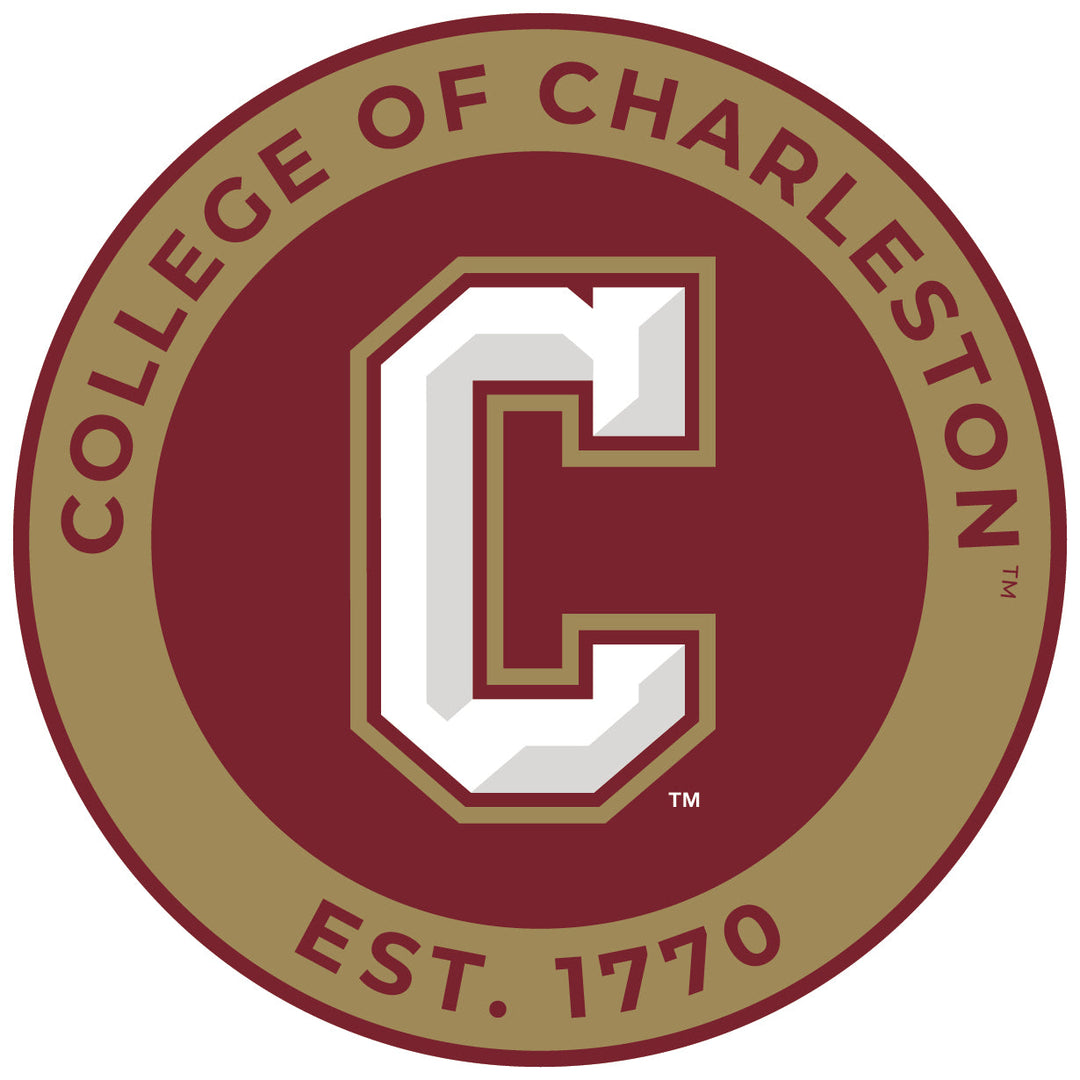 College of Charleston Round Vinyl Decal Sticker Officially Licensed Collegiate Product Image 1