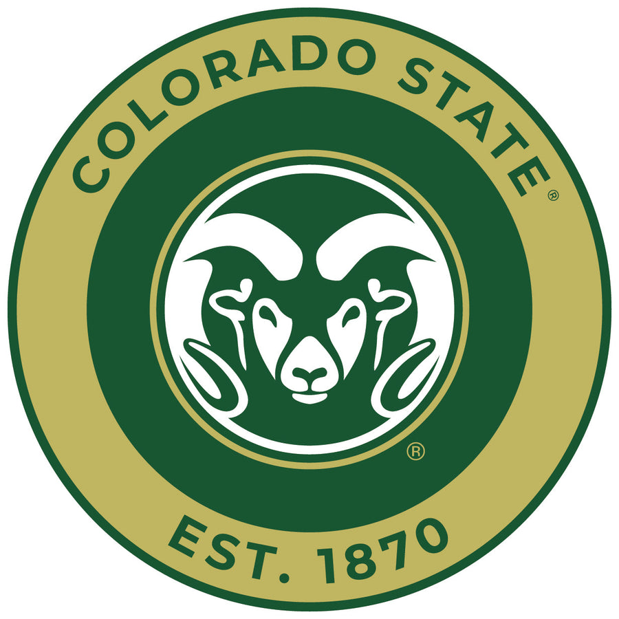 Colorado State Rams Round Magnet Officially Licensed Collegiate Product Image 1