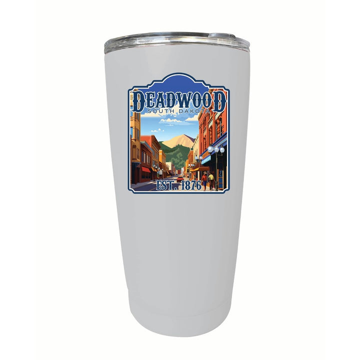 Deadwood South Dakota Wild West Design Souvenir 16 oz Stainless Steel Insulated Tumbler Image 4