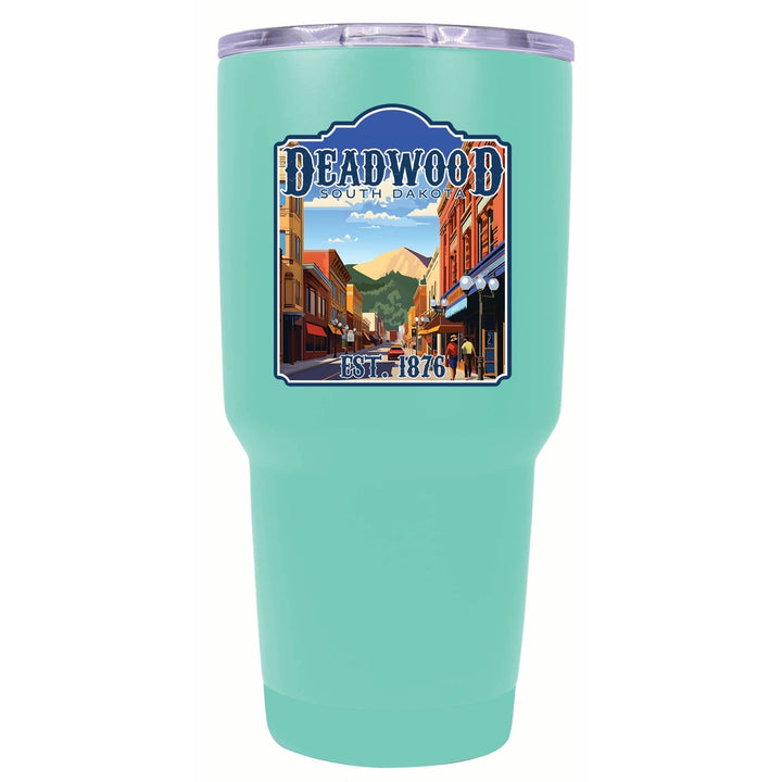 Deadwood South Dakota Wild West Design Souvenir 24 oz Insulated Stainless Steel Tumbler Image 1