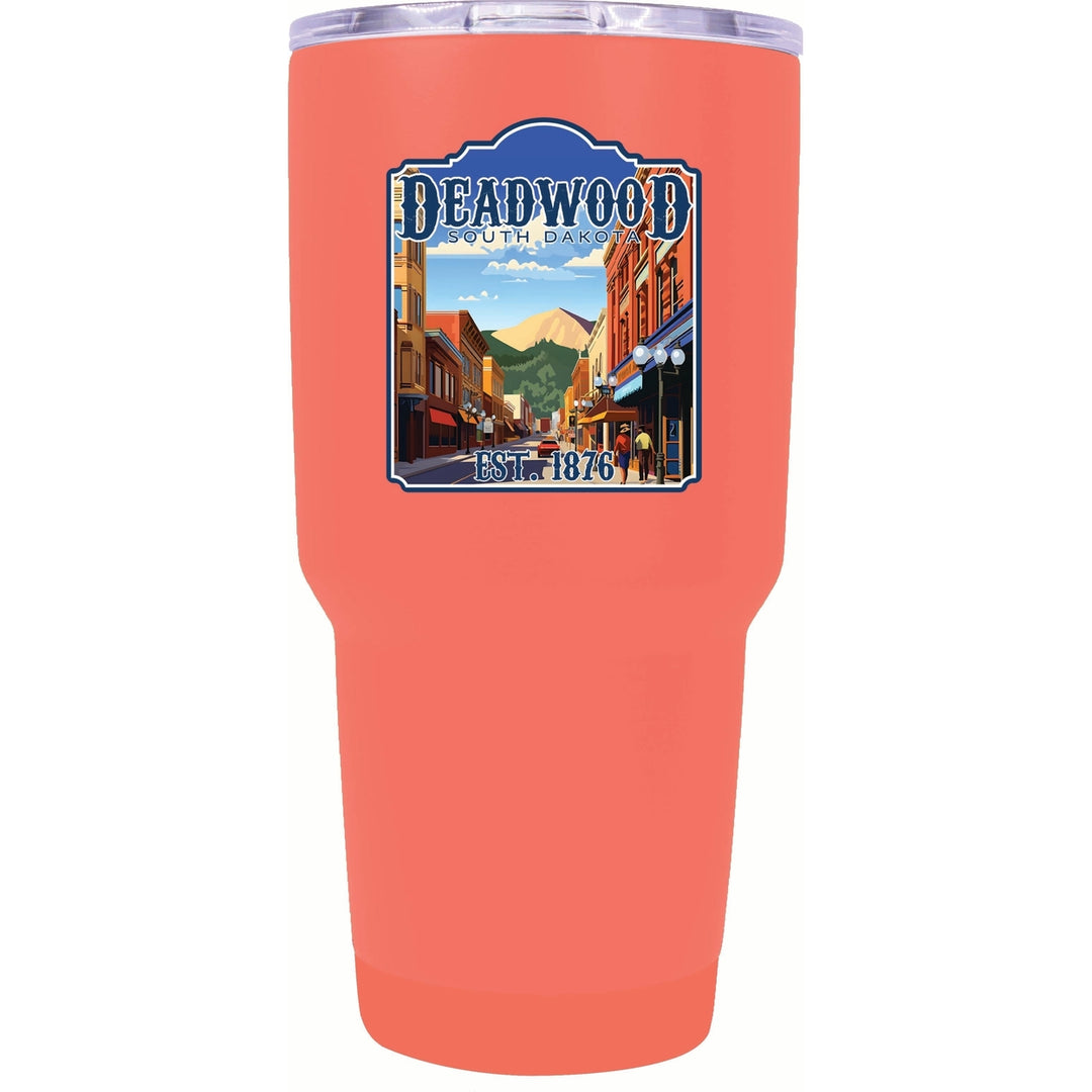 Deadwood South Dakota Wild West Design Souvenir 24 oz Insulated Stainless Steel Tumbler Image 3