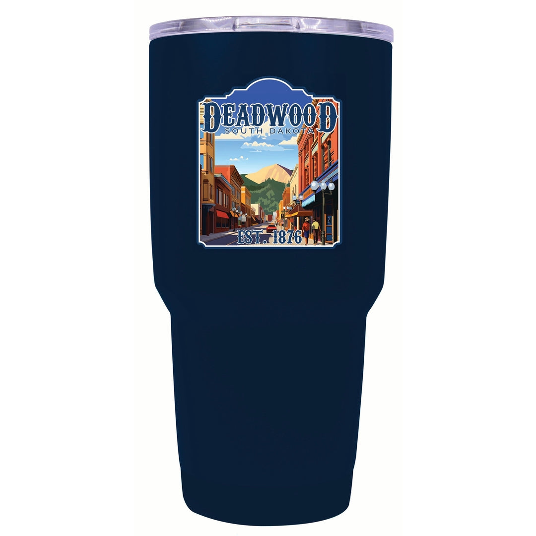 Deadwood South Dakota Wild West Design Souvenir 24 oz Insulated Stainless Steel Tumbler Image 4