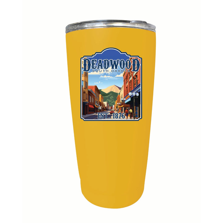 Deadwood South Dakota Wild West Design Souvenir 16 oz Stainless Steel Insulated Tumbler Image 6