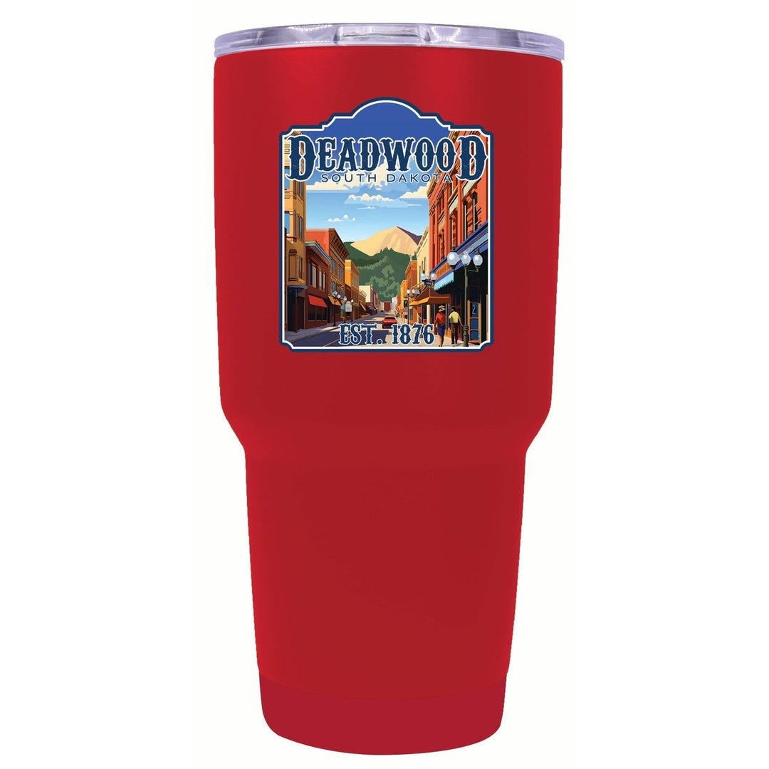 Deadwood South Dakota Wild West Design Souvenir 24 oz Insulated Stainless Steel Tumbler Image 1