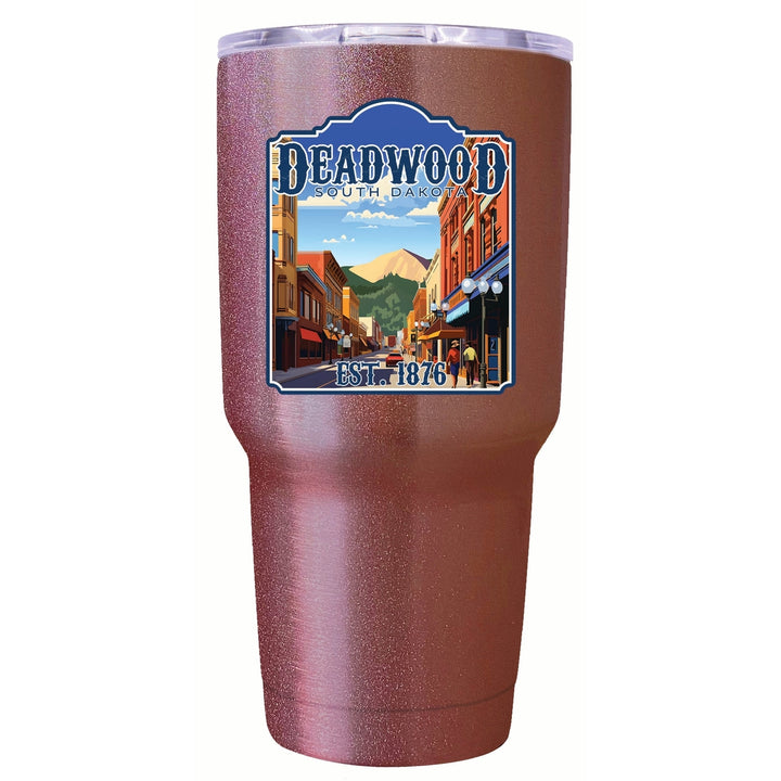 Deadwood South Dakota Wild West Design Souvenir 24 oz Insulated Stainless Steel Tumbler Image 7