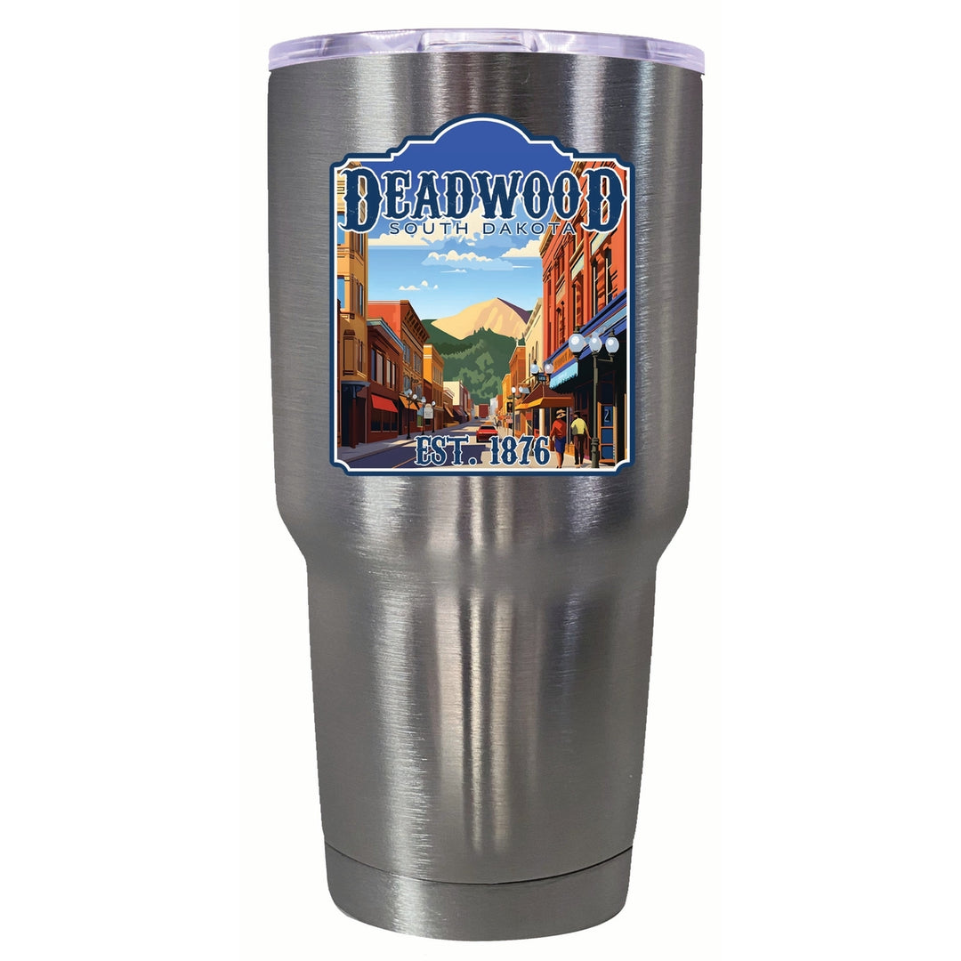 Deadwood South Dakota Wild West Design Souvenir 24 oz Insulated Stainless Steel Tumbler Image 9