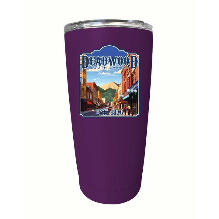 Deadwood South Dakota Wild West Design Souvenir 16 oz Stainless Steel Insulated Tumbler Image 9