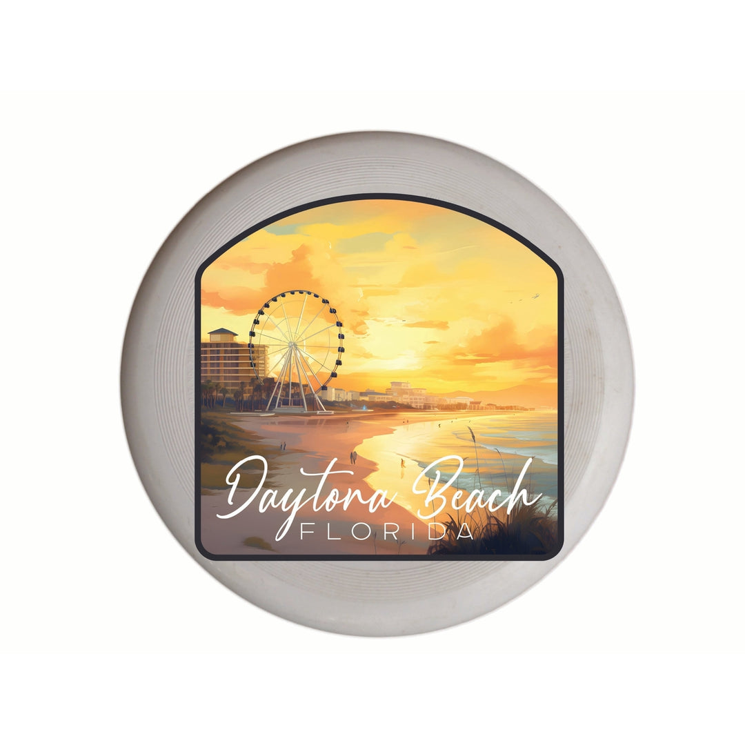 Daytona Beach Florida Boardwalk Ferris Wheel Design Souvenir Frisbee Flying Disc Image 1