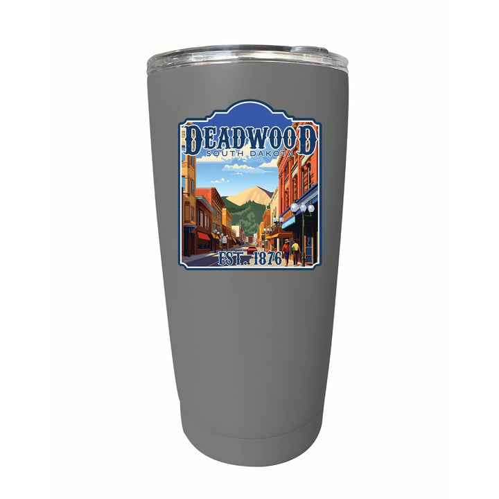 Deadwood South Dakota Wild West Design Souvenir 16 oz Stainless Steel Insulated Tumbler Image 11