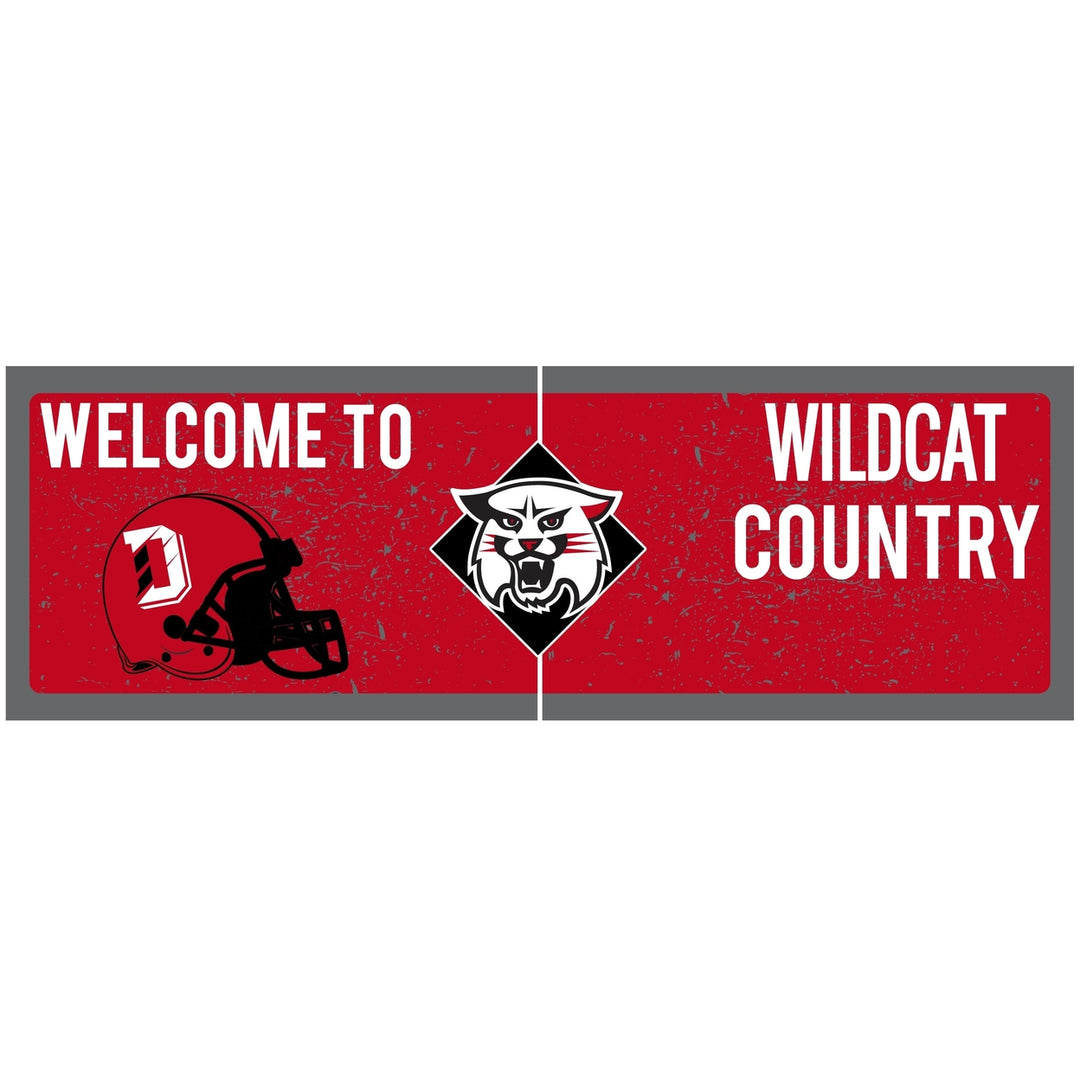 Davidson College Wood Sign with Frame Officially Licensed Collegiate Product Image 1