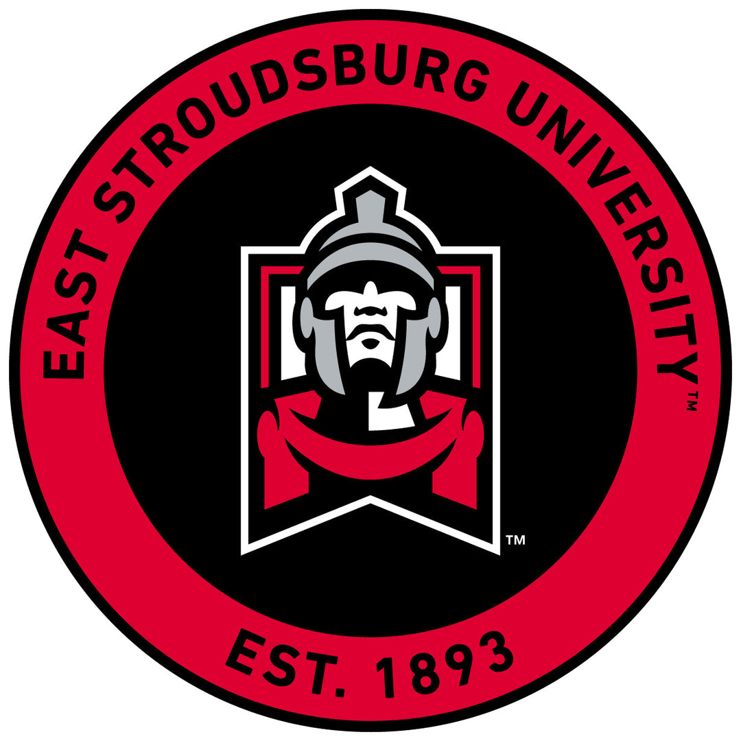 East Stroudsburg University Round Vinyl Decal Sticker Officially Licensed Collegiate Product Image 1