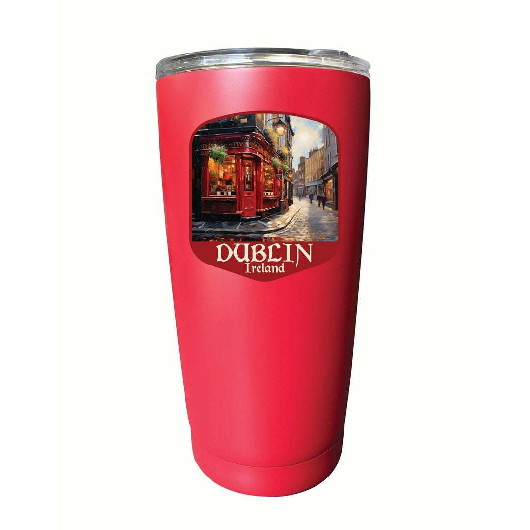 Dublin Ireland Pub Design Souvenir 16 oz Stainless Steel Insulated Tumbler Image 1