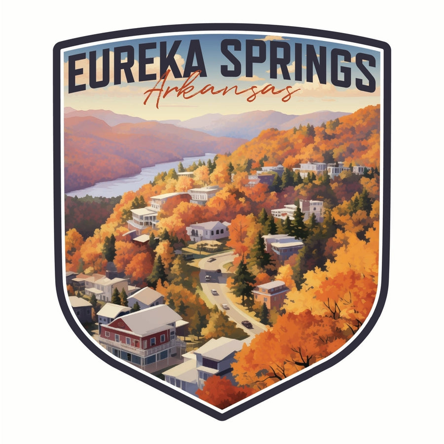 Eureka Springs Arkansas Little Switzerland of the Ozarks Design Souvenir Vinyl Decal Sticker Image 1