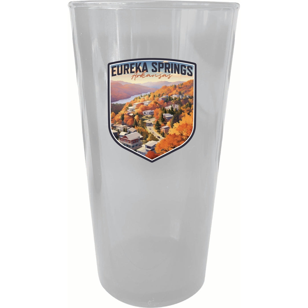 Eureka Springs Arkansas Little Switzerland of the Ozarks Design Souvenir Plastic 16 oz pint Image 3