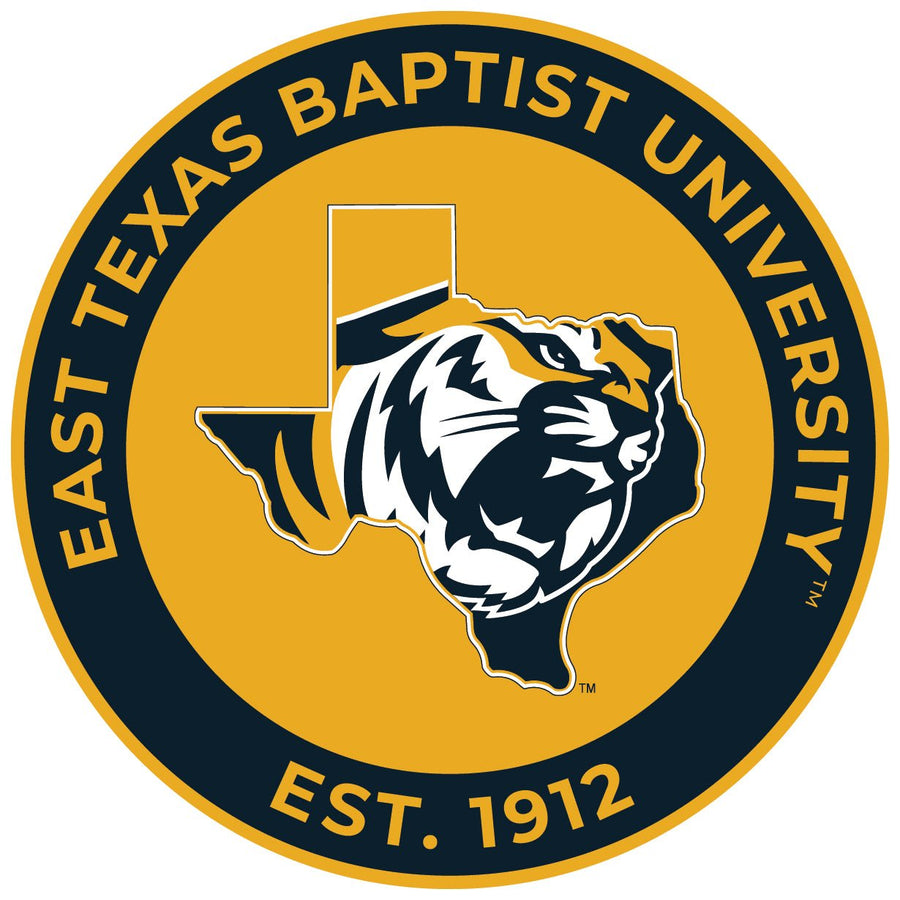 East Texas Baptist University Round Vinyl Decal Sticker Officially Licensed Collegiate Product Image 1