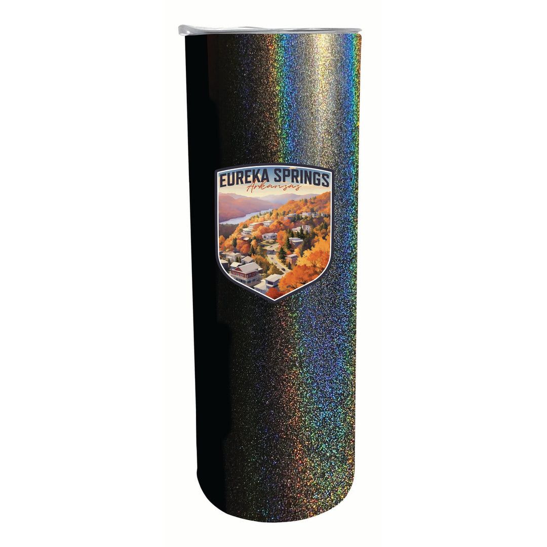 Eureka Springs Arkansas Little Switzerland of the Ozarks Design Souvenir 20 oz Insulated Stainless Steel Skinny Tumbler Image 3