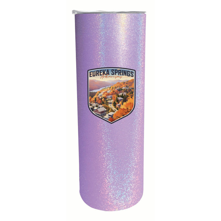 Eureka Springs Arkansas Little Switzerland of the Ozarks Design Souvenir 20 oz Insulated Stainless Steel Skinny Tumbler Image 4