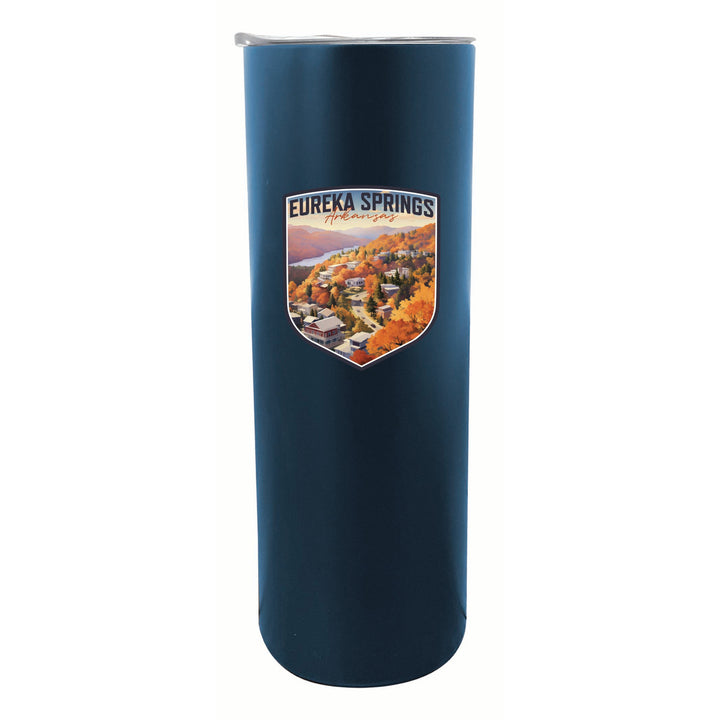 Eureka Springs Arkansas Little Switzerland of the Ozarks Design Souvenir 20 oz Insulated Stainless Steel Skinny Tumbler Image 4