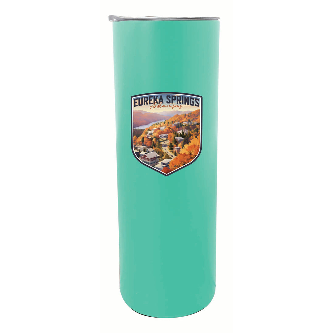 Eureka Springs Arkansas Little Switzerland of the Ozarks Design Souvenir 20 oz Insulated Stainless Steel Skinny Tumbler Image 6