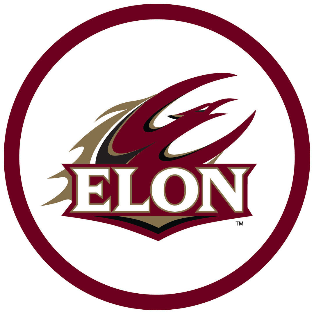 Elon University Round Magnet Officially Licensed Collegiate Product Image 1