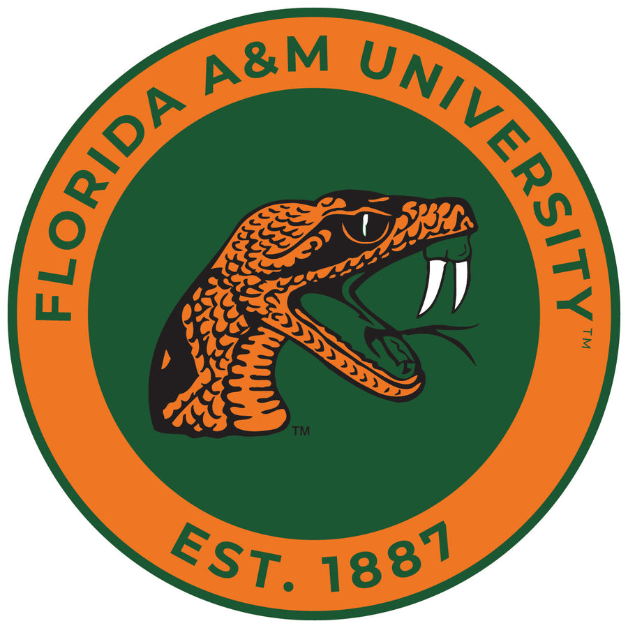 Florida AandM Rattlers Round Magnet Officially Licensed Collegiate Product Image 1