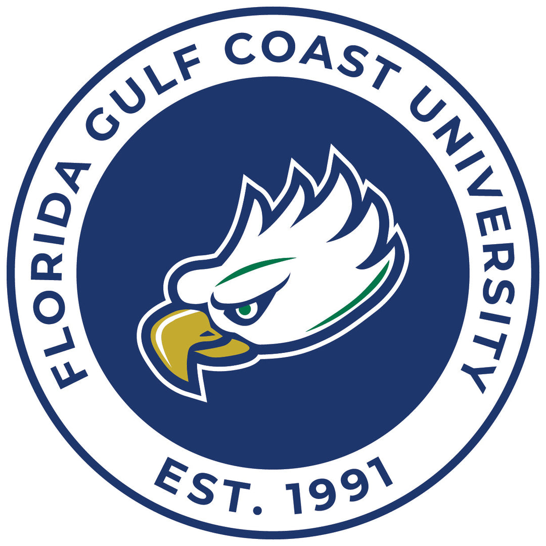 Florida Gulf Coast Eagles Round Magnet Officially Licensed Collegiate Product Image 1