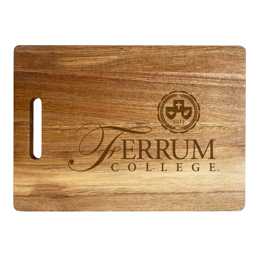 Ferrum College Engraved Wooden Cutting Board 10" x 14" Acacia Wood Officially Licensed Collegiate Product Image 1