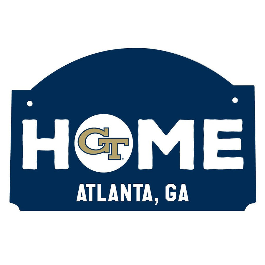 Georgia Tech Yellow Jackets Wood Sign Flat with String Officially Licensed Collegiate Product Image 1