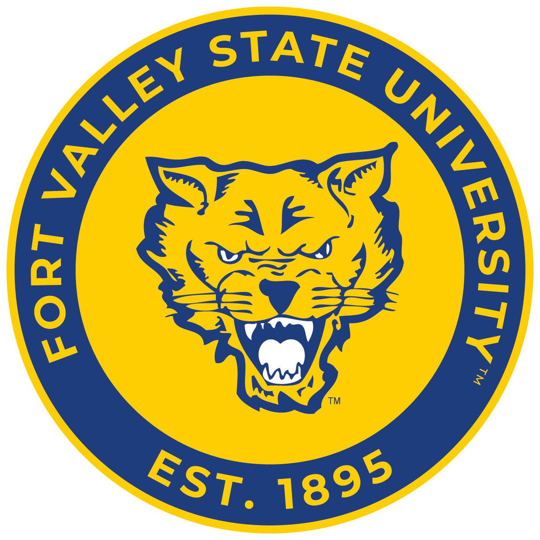 Fort Valley State University Round Vinyl Decal Sticker Officially Licensed Collegiate Product Image 1