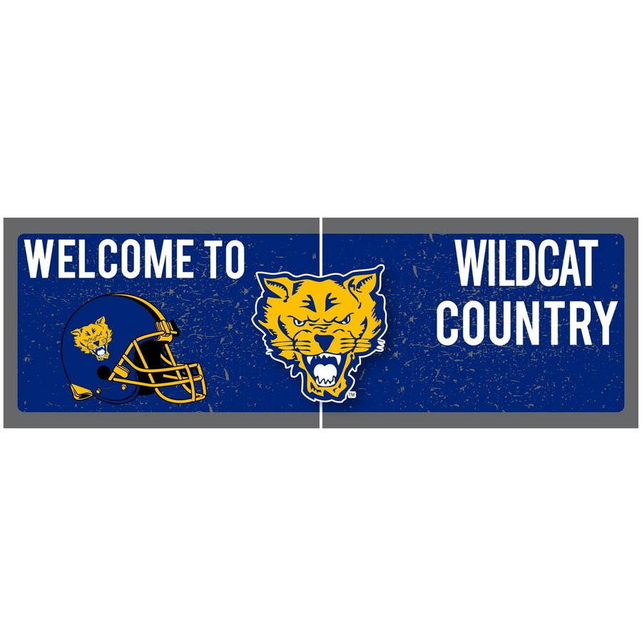 Fort Valley State University Wood Sign with Frame Officially Licensed Collegiate Product Image 1