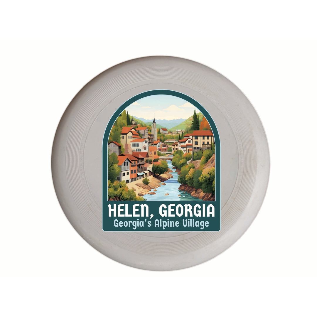 Helen Georgia Alpine Village Design Souvenir Frisbee Flying Disc Image 1